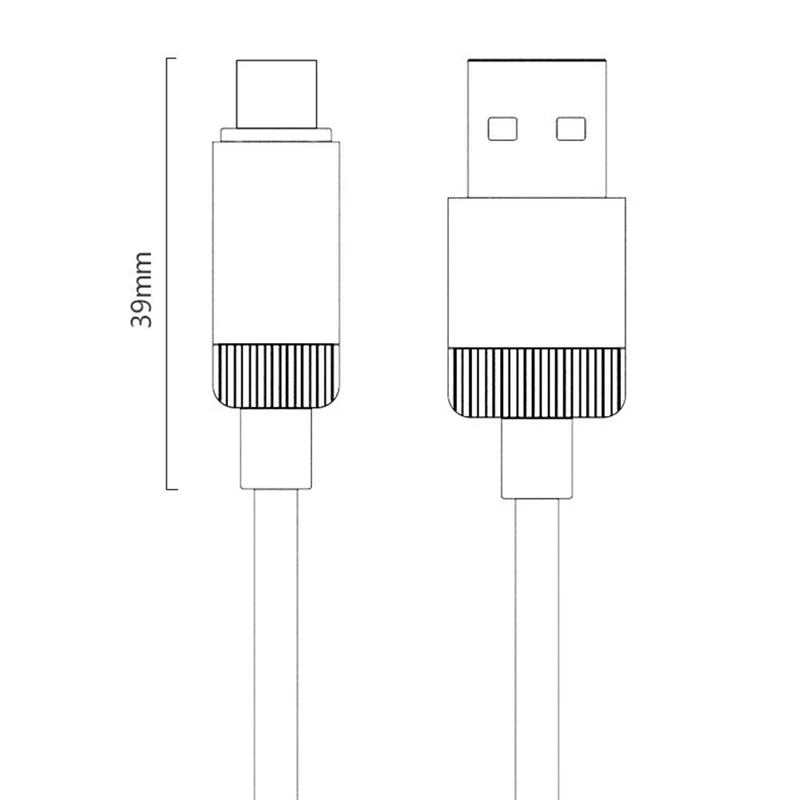 YESIDO CA204C 1m USB-A to Type-C Cable 18W Fast Charging 480Mbps Data Transfer Wire - Tarnish Grey