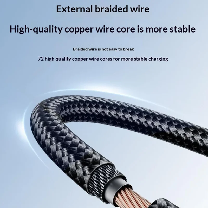 YESIDO CA204C 1m USB-A to Type-C Cable 18W Fast Charging 480Mbps Data Transfer Wire - Tarnish Grey