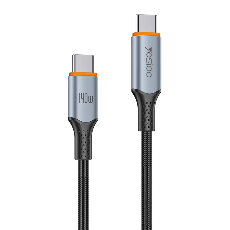 YESIDO CA212 1.2m 140W Fast Charging Braided Type-C to Type-C Cable for Phone Tablet