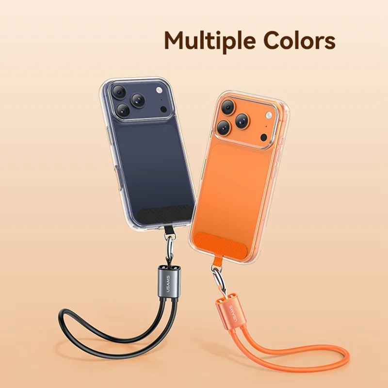 USAMS SJ784 U97 0,3 m 60 W Typ-C auf Typ-C Lanyard-Kabel Schnelllade- und Datenkabel Armband - Orange