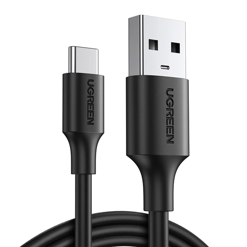 UGREEN US287 60118 2m USB-A to Type-C Cable 3A Fast Charging Data Cable for Phone Tablet - Black