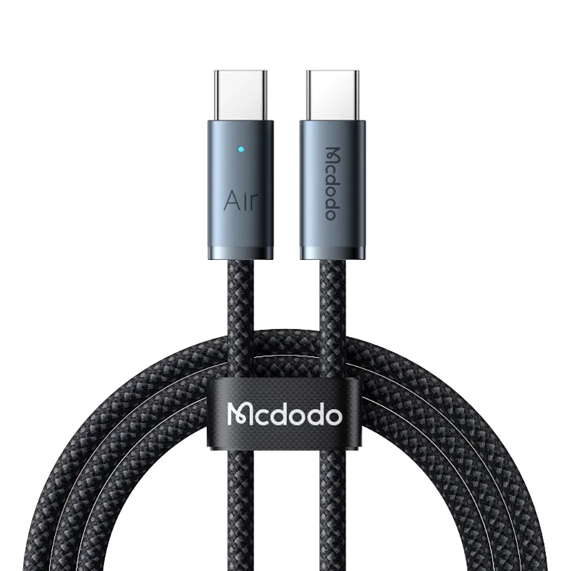 MCDODO CA-708 1.2m USB-C to USB-C Air Cable 240W Fast Charging Cord for MacBook / iPhone - Black