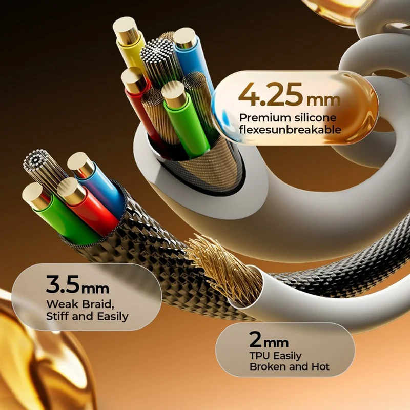 LISEN L114 2Pcs 1.5m USB-A to USB-C Coiled Cable Stable Charging CarPlay High Speed Data Cable for Car - Grey