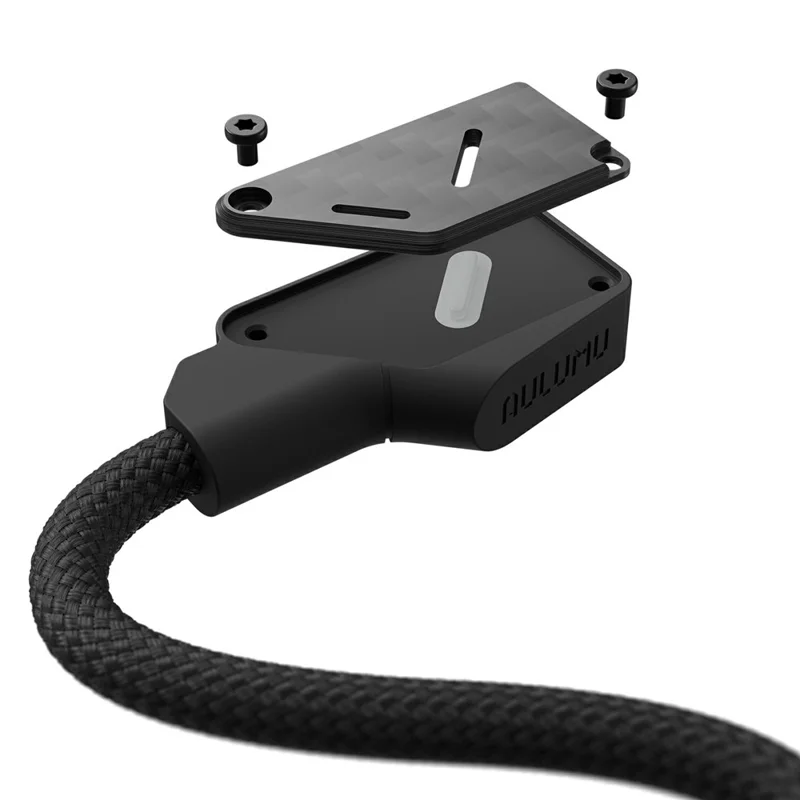 Câble AULUMU M07 2 m 240 W USB-C vers USB-C 40 Gbps Câble de charge rapide et de données, construction en fibre de carbone - Noir