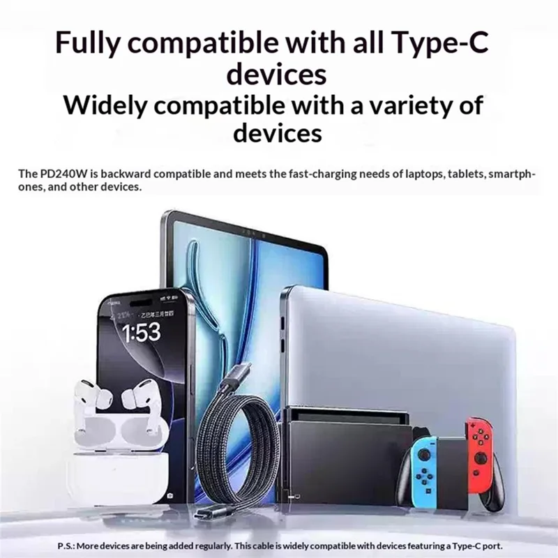 UGREEN L705 1m USB4 Gen3 Full-Featured USB-C Data Cable 40Gbps 8K / 60Hz PD 240W Fast Charging Cord