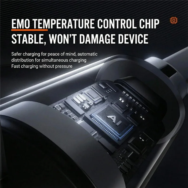1.1m iP  /  USB-C  /  Micro USB 3 in 1 Retractable 100W Fast Charging Cable Built-in Phone Stand
