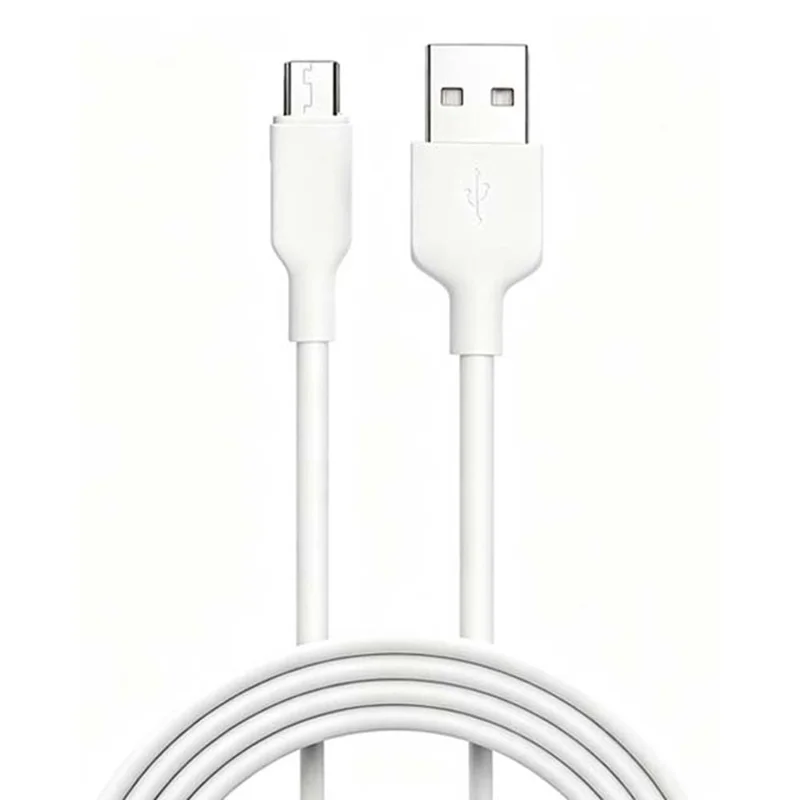 D-POWER 6001 1m USB-A to Micro USB 2A Charging TPE Data Cable for Mobile Phone - White