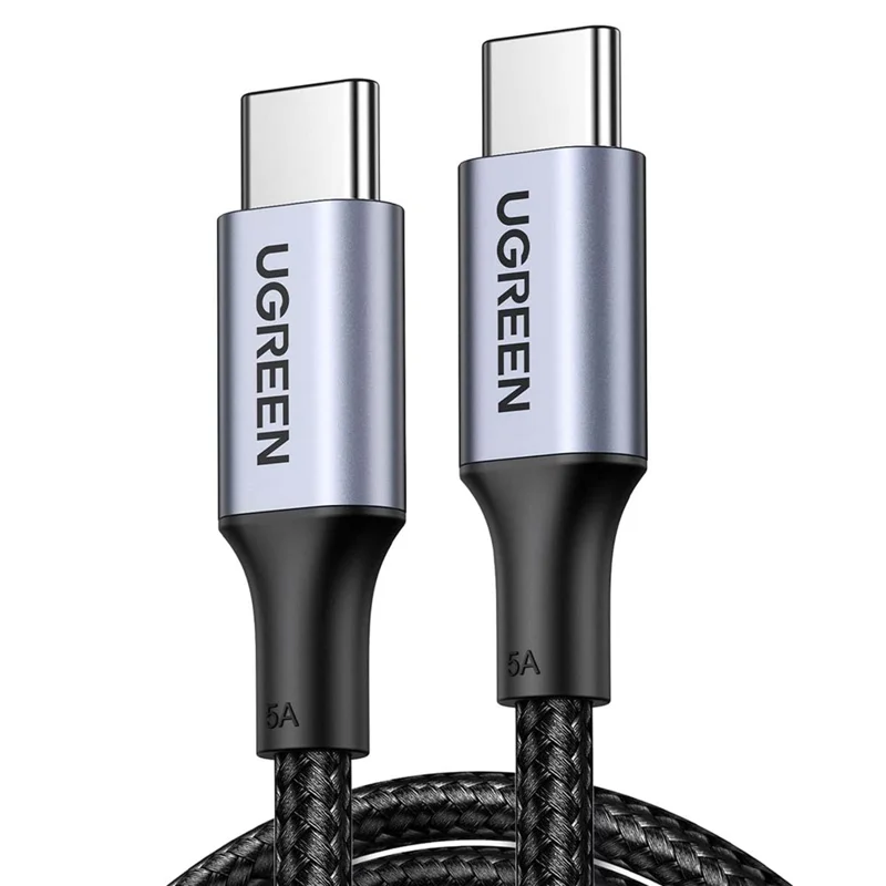 Cavo UGREEN US316 PD 3.0 100 W Ricarica Veloce USB-C a USB-C 480 Mbps Trasferimento Dati Cavo in Nylon Intrecciato