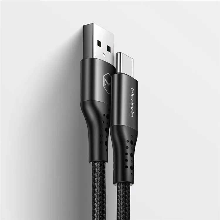 Mcdodo 1.5m 5A Cordon de Câble de Charge USB Type-C Tressé en Nylon Pour Samsung Huawei Xiaomi