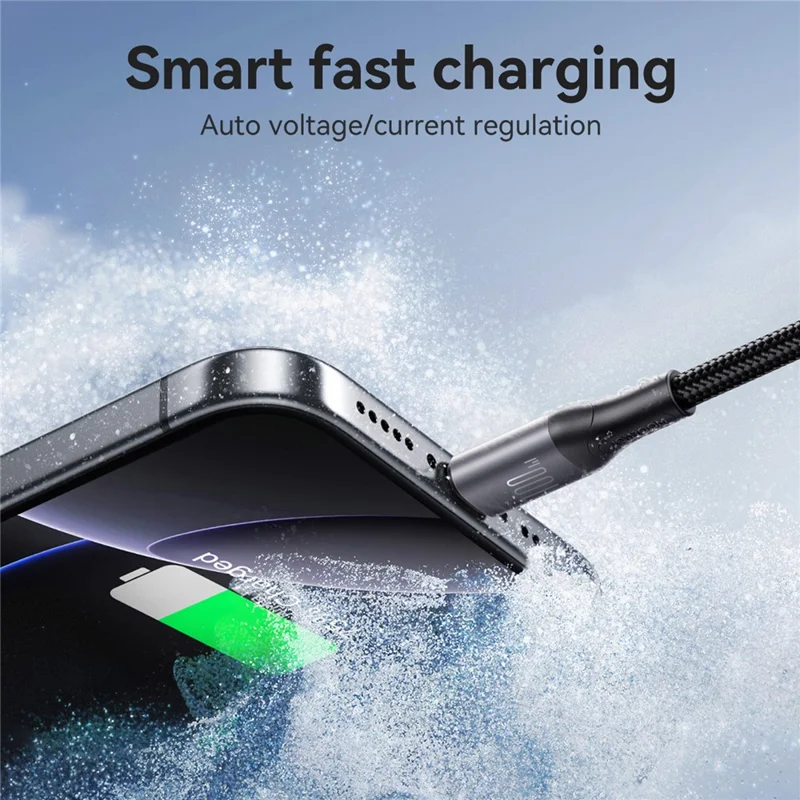 JOYROOM S-A28 1m USB-C to USB-C PD 100W Fast Charging Cable Nylon Braided Data Sync Cord