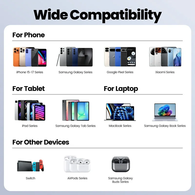 TOOCKI TX131C2 1m 100W Fast Charging USB-C to USB-C Retractable Data Cable with Braided Lanyard - Black