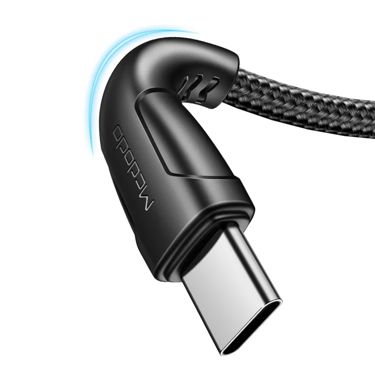 Mcdodo Nylon Trenzó 0.2M USB-C a USB-C Cable de Carga Rápida Para Samsung Huawei Xiaomi