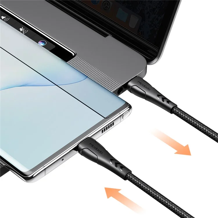 MCDODO para iPhone 15 Series Nylon Braided 1.2M USB-C a USB-C Cable de Carga Rápida para Samsung Huawei Xiaomi