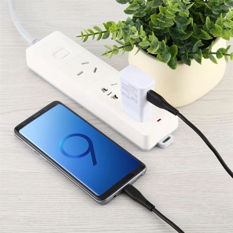For iPhone 15 Series 1M USB Type-C to USB-A 3.0 Data Sync Charging Cable for Samsung Huawei Xiaomi - Black