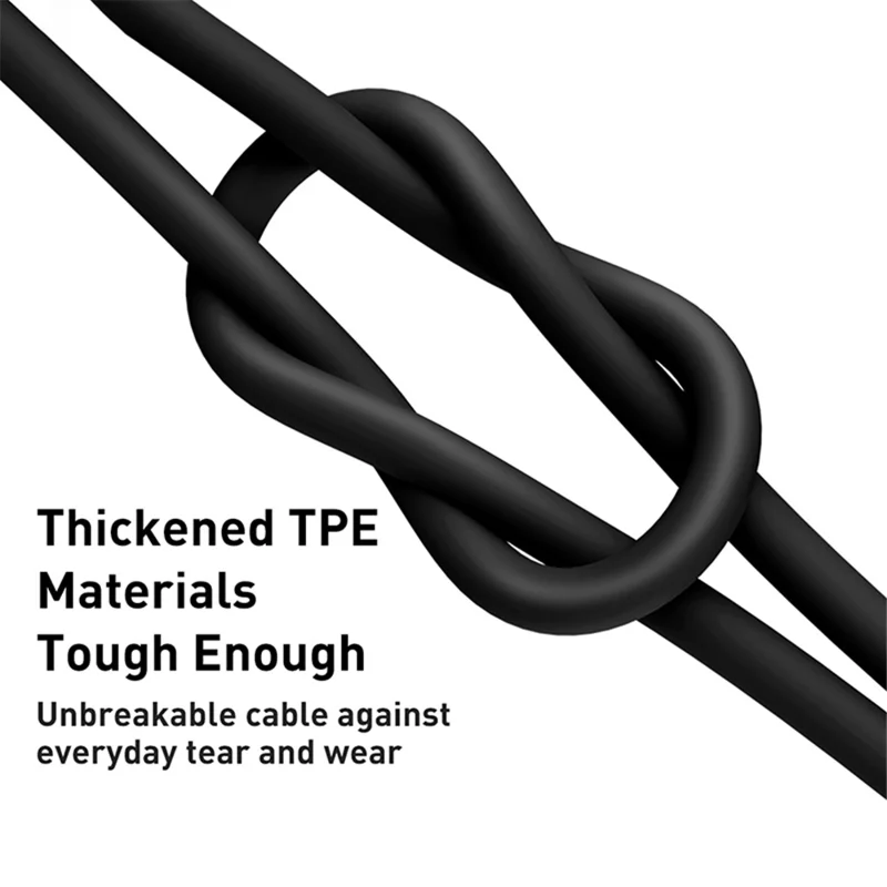 BASEUS Superior-serie snelladen- en gegevenskabel USB naar Type-C 66W 2 m - Zwart