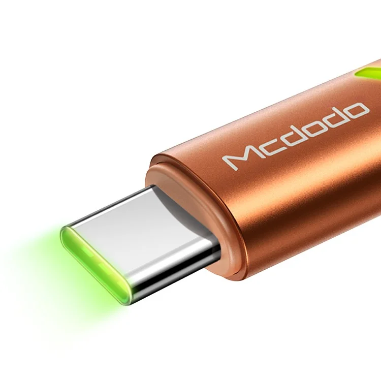MCDODO MDD CA-7960 para iPhone Serie 15 Cable Tipo C de 1m Carga rápida Cargador de teléfono Cable de datos para Xiaomi Samsung Huawei - Naranja