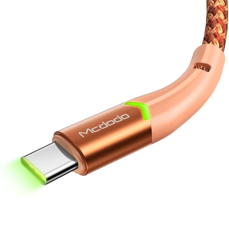 MCDODO MDD CA-7960 para iPhone Serie 15 Cable Tipo C de 1m Carga rápida Cargador de teléfono Cable de datos para Xiaomi Samsung Huawei - Naranja