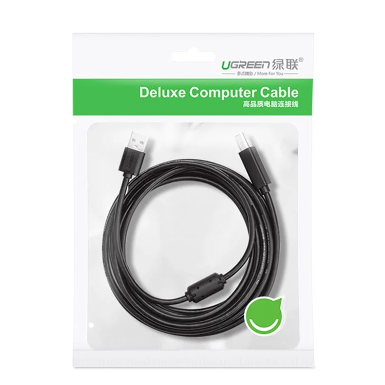 Ugreen 2m USB 2.0 Print Cable USB Типа A до B Мужчина -мужчина Кабель Для Принтера Для Принтера Метки