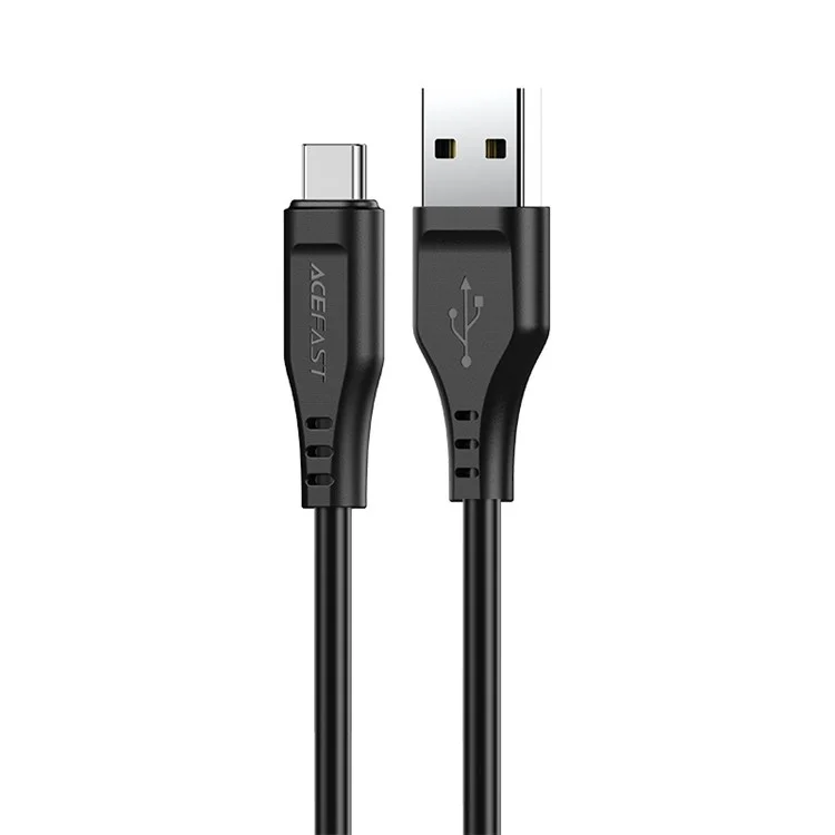 ACEFAST C3-04 for iPhone 15 Series USB-A to USB-C Data Cable 3A Max TPE Charging Cord 1.2m - Black