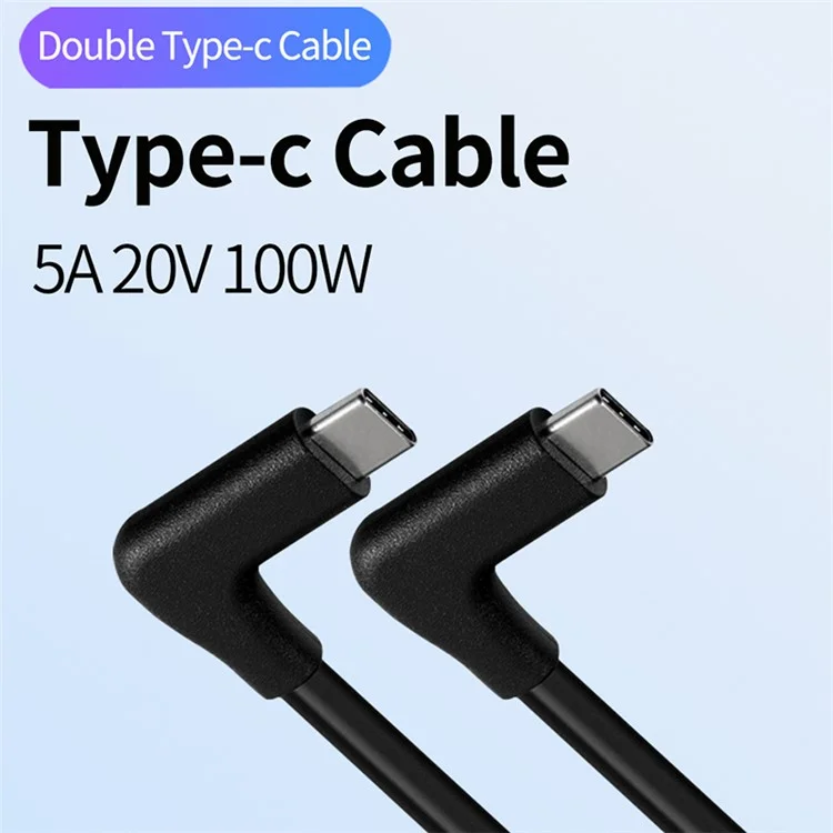 PQ098 Câble de données mâle à mâle 5 m Type-C 10 Gbps Écran de projection 4K PD100W Câble de charge rapide 5A Gen2