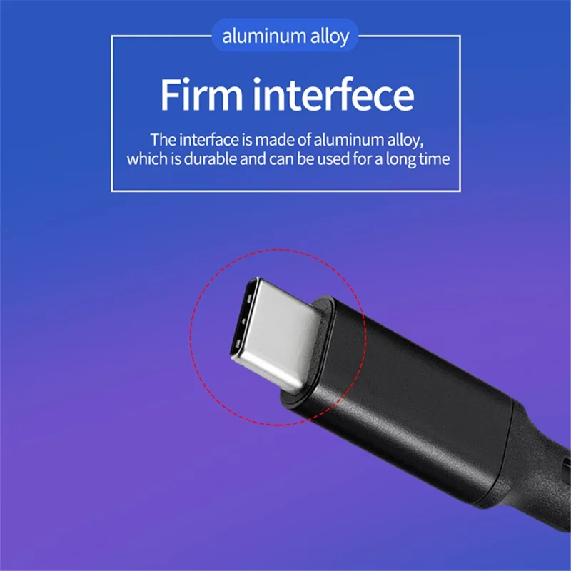 0.2m PQ106 USB-C Male to Female Fast Charging Extender Cable PD100W 5A 10Gbps Type-C Data Cord - Black
