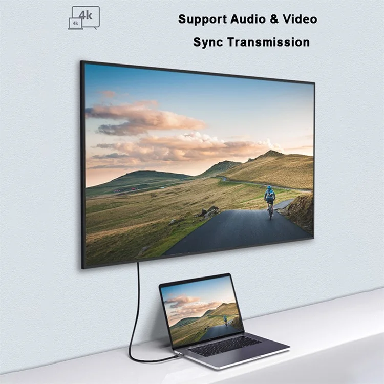 Câble USB-C 1m 100W PD QC4.0 4K USB3.1 Gen2 10Gbps Thunderbolt 3 Charge Rapide Transmission de Données et Vidéo pour MacBook Air/iPad Pro 2020