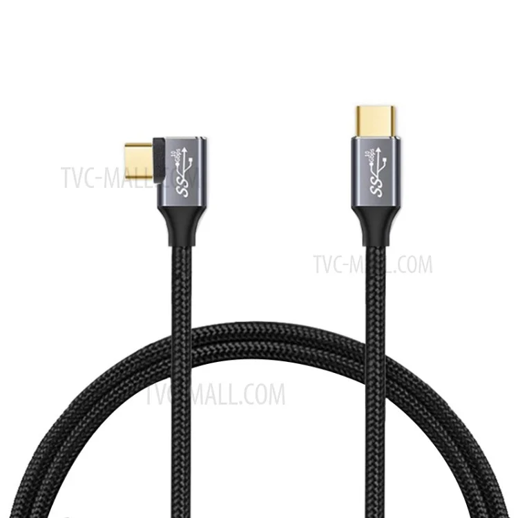 Câble de transmission de données vidéo de charge rapide 4K 100 W USB-C QC4.0 de 1,5 m pour MacBook Air/iPad Pro 2020