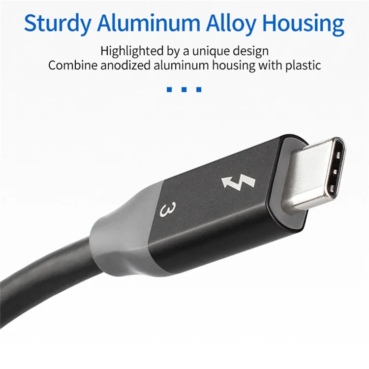 0.9m USB-C to USB-C PD 100W Fast Charging Cable USB3.1 Thunderbolt 3 40Gbps Cord for MacBook Pro/iPad Pro