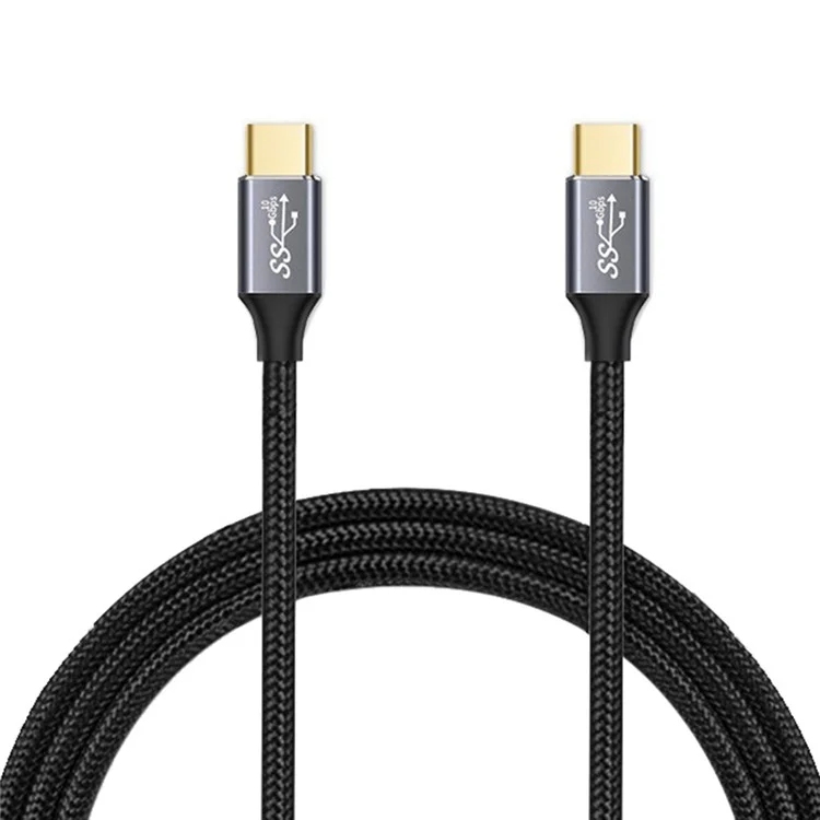 1,5 m 100W PD Nylon Geflochtene Typ C Zum Typ C Kabel USB 3.1 Gen2 10 Gbit / s Vollfunktion USB C -kabel (männlich Bis Männlich)