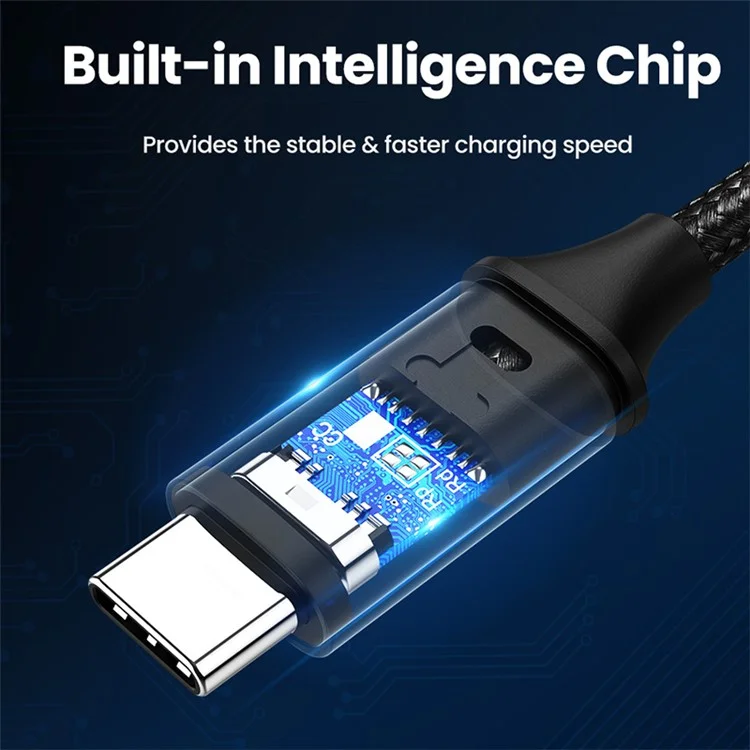 UGREEN 70429 USB-C zu USB-C Nylon geflochtenes Kabel 4.0 USB-C PD 100W Power Delivery Schnelles Laden Sync-Datenkabel für Samsung S20/MacBook iPad Pro (2m)