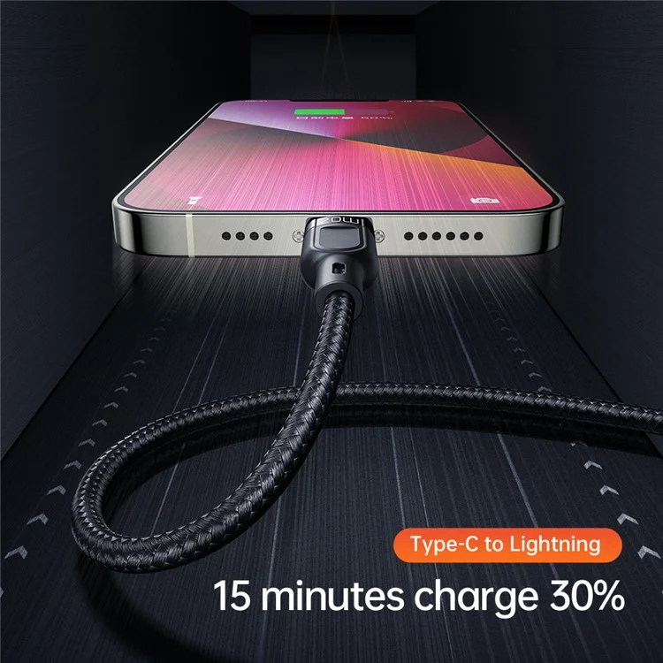 MCDODO CA-8800 Cabo de Dados de Carregamento Rápido USB/Tipo-C para Tipo-C/Lightning/Micro - Preto