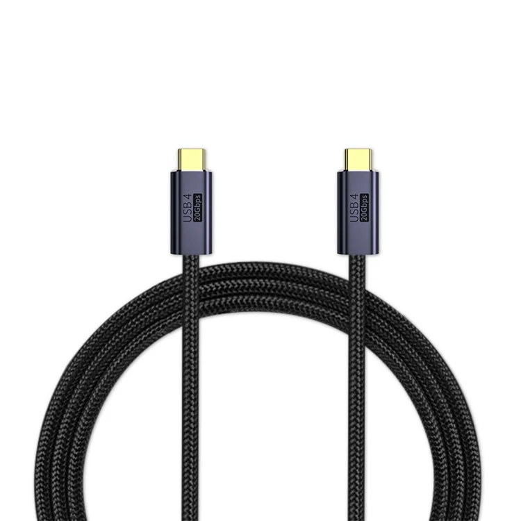 Cabo de Dados USB C 20 Gbps de Transmissão Fast Cord 100W PD Carga Rápida 4K Saída de Nylon Salto de Nylon, 0,5m