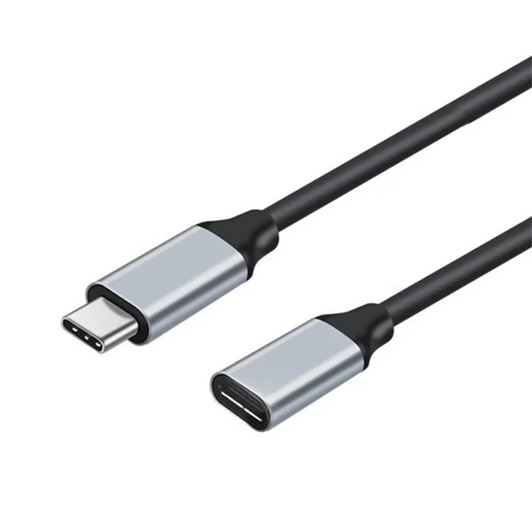 Cabo do Cabo USB 3.1 Tipo C 3A PD 60W Male Para Fêmea Carregamento Rápido 4K 60hz Cabo de Transmissão do Cabo, 0,5m