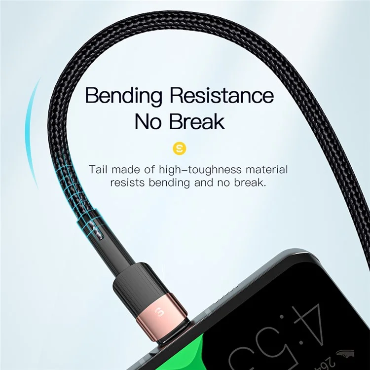 ESSAGER Cavo di ricarica 0.5m USB to Type C 66W Ricarica rapida 480Mbps Trasmissione - Nero