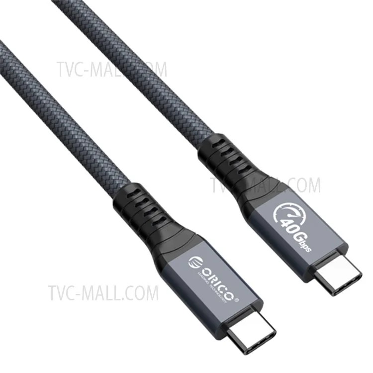 ORICO ORICO-TBZ4-08 0.8m Thunderbolt 4 Cavo di ricarica per cellulare USB C 40Gbps 100W Cavo di ricarica veloce e cavo di trasferimento video 8K 60Hz