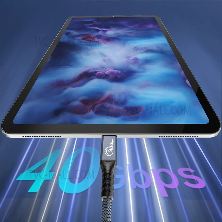 ORICO ORICO-TBZ4-08 0.8m Thunderbolt 4 Cavo di ricarica per cellulare USB C 40Gbps 100W Cavo di ricarica veloce e cavo di trasferimento video 8K 60Hz