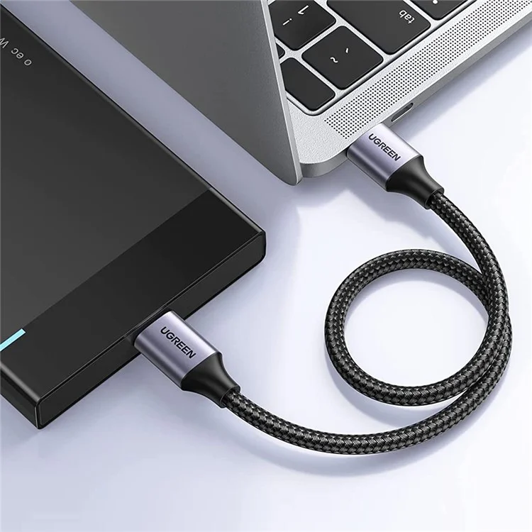 UGREEN 80792 0,5m USB 3.0 à Micro USB Câble de Chargement de Charge Nylon Câble de Données de Disque Dur Externe Tressé