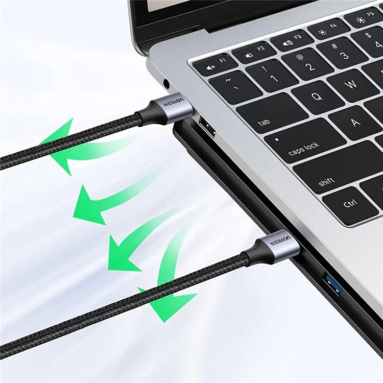 UGREEN For Hard Disk Driver TV USB Hub Camera USB 3.0 Male to Male Braided Data Cable, 2m