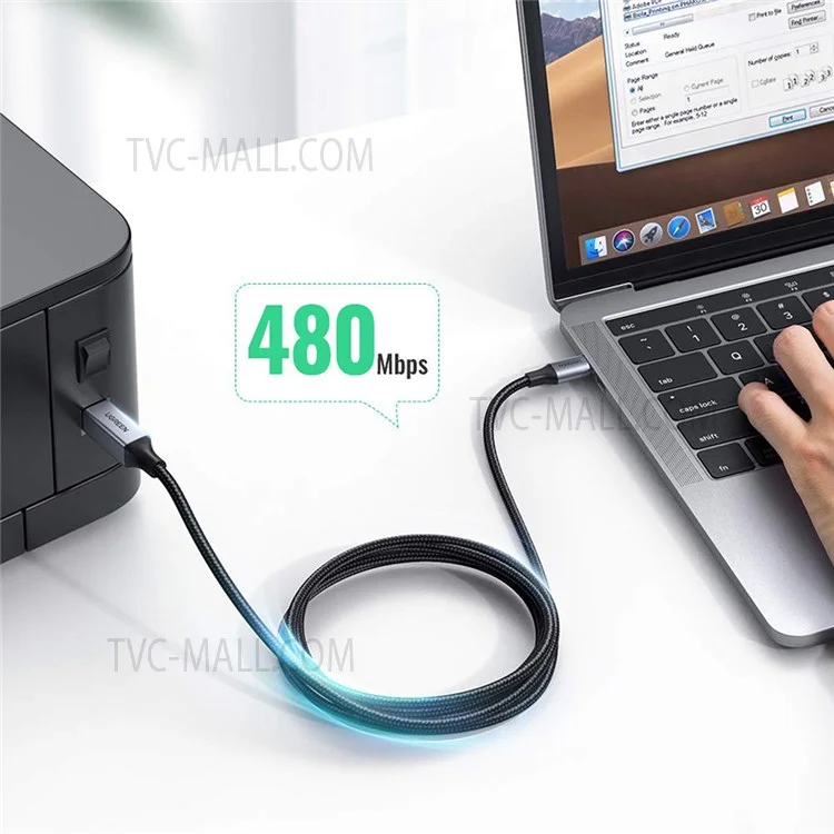 UGREEN 3m For MacBook Pro Epson HP Canon Samsung USB C to USB B 2.0 Printer Cable