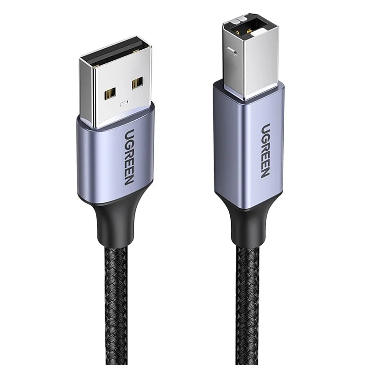 Cable USB UGREEN de 1 m y 480 Mbps de alta velocidad de tipo A a tipo B para impresoras HP, Epson, Canon, Brother y otros dispositivos USB B a conector macho