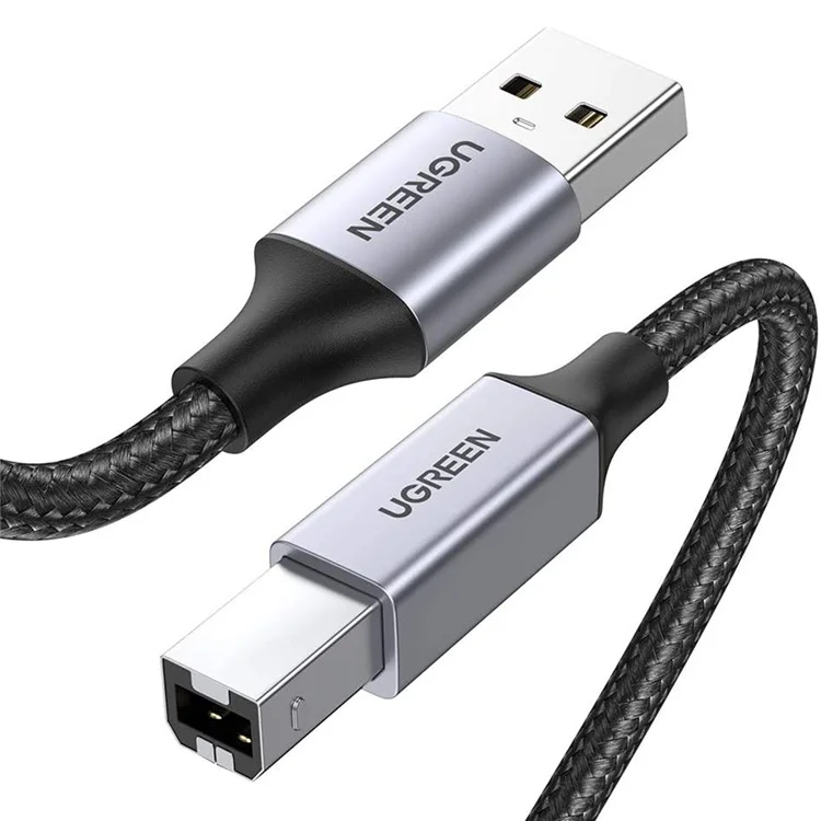 Cable USB UGREEN de 1 m y 480 Mbps de alta velocidad de tipo A a tipo B para impresoras HP, Epson, Canon, Brother y otros dispositivos USB B a conector macho