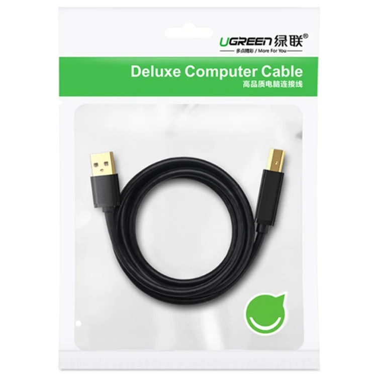 UGREEN Cable USB 2.0 de 1,5 m Plug and Play para impresora, para HP, Canon, Epson, conector USB Tipo B Macho a Tipo A Macho