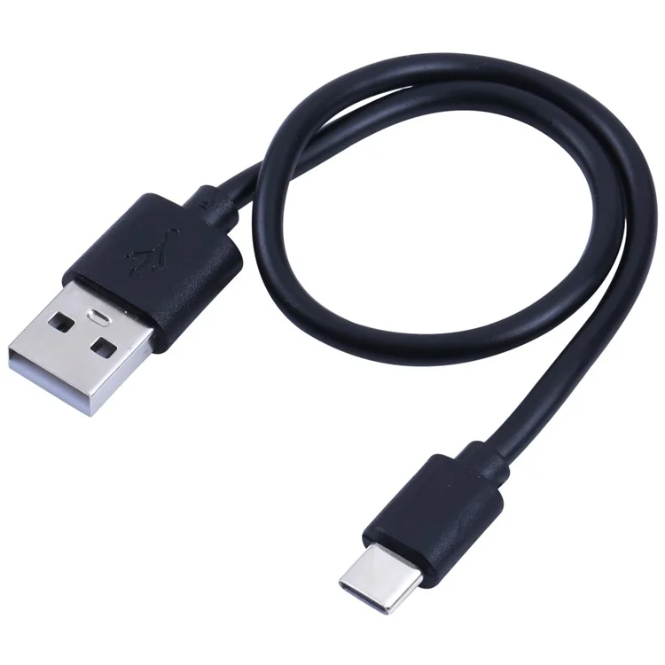 For iPhone 15 Series 30cm Type-C Braided TPE Wire Mobile Phone Copper Core Charging Cable (Not Support Data Transfer) - Black
