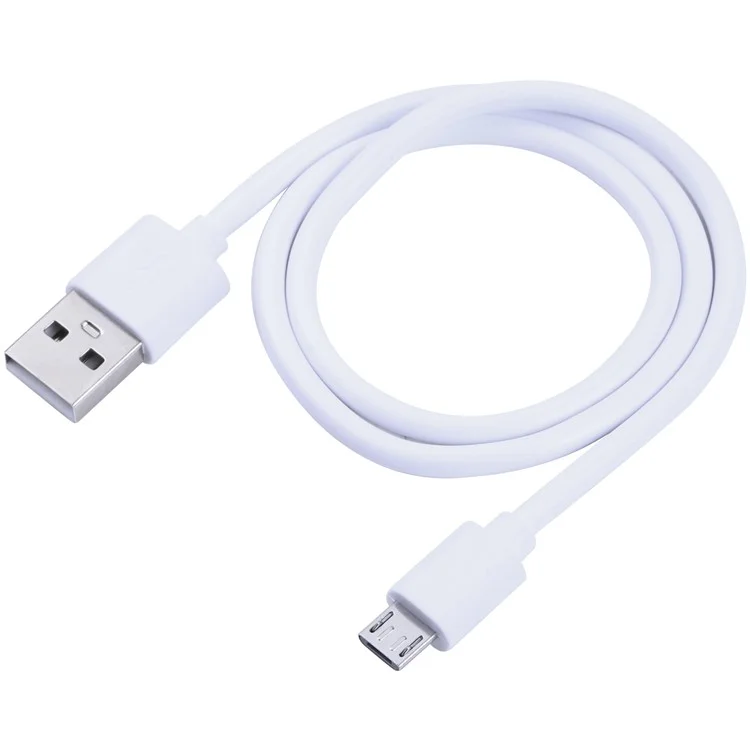 50 cm USB a Micro USB Copper Core Cable Cable TPE Para Tableta de Teléfonos Móviles Android - Blanco