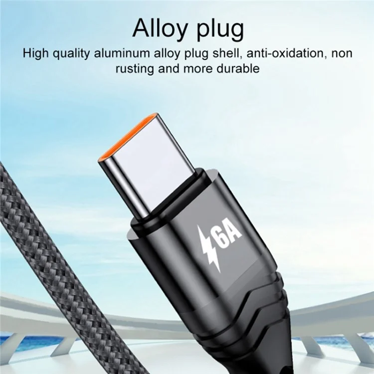 1,2 m 4-in-1 66W USB Bis 8pin+micro Usb+dual-typ-c-multi-output-ladekabel Mit Mehreren Ausgängen - Schwarz