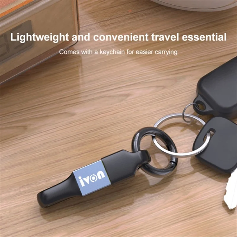 IVON CA90 14,5 cm 3.1A USB a Micro Cavo Dati TPE Con Portachiavi Con Portachiavi - Oro