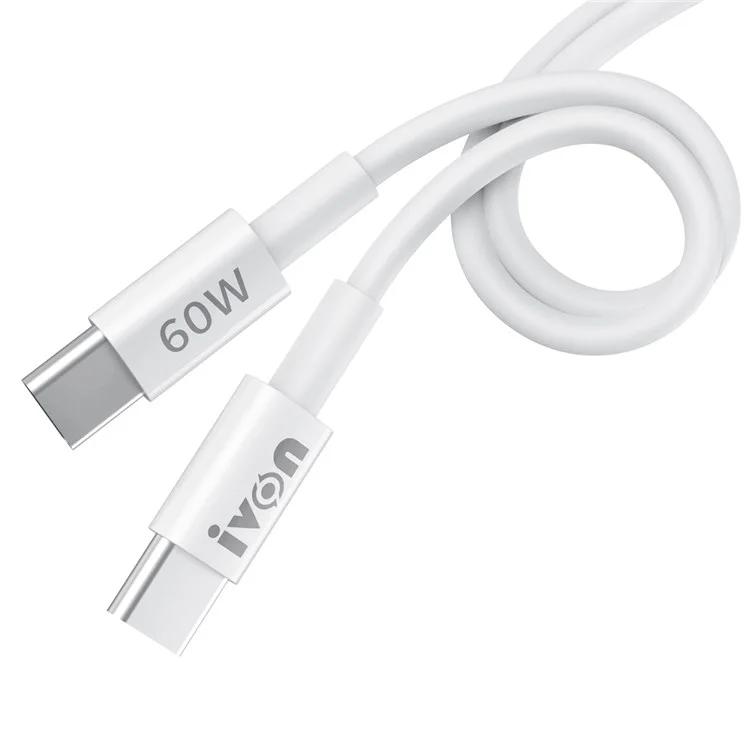 IVON CA203 for iPhone 15 Series 1m 60W PD Type-C to Type-C Fast Charging Cord Data Cable