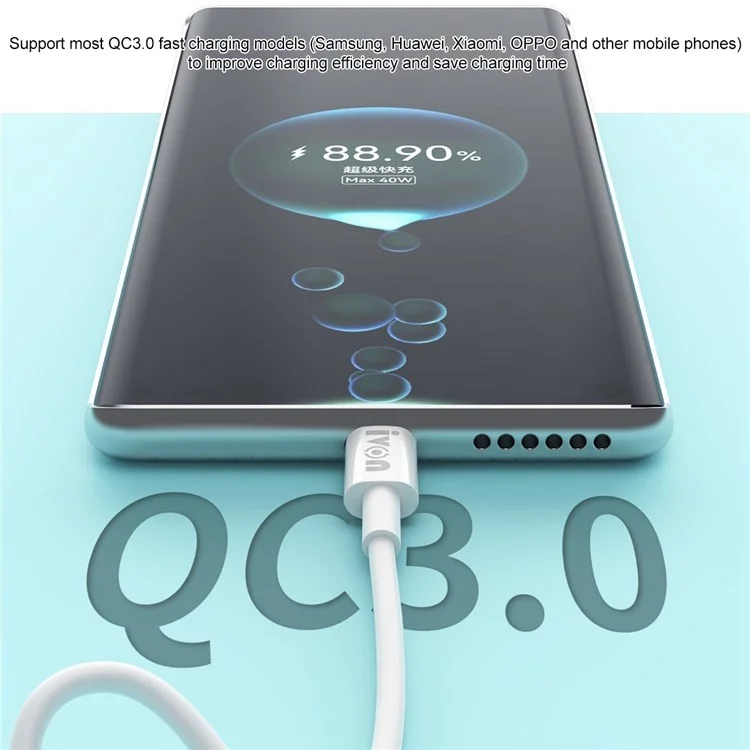 IVON CA203 for iPhone 15 Series 1m 60W PD Type-C to Type-C Fast Charging Cord Data Cable
