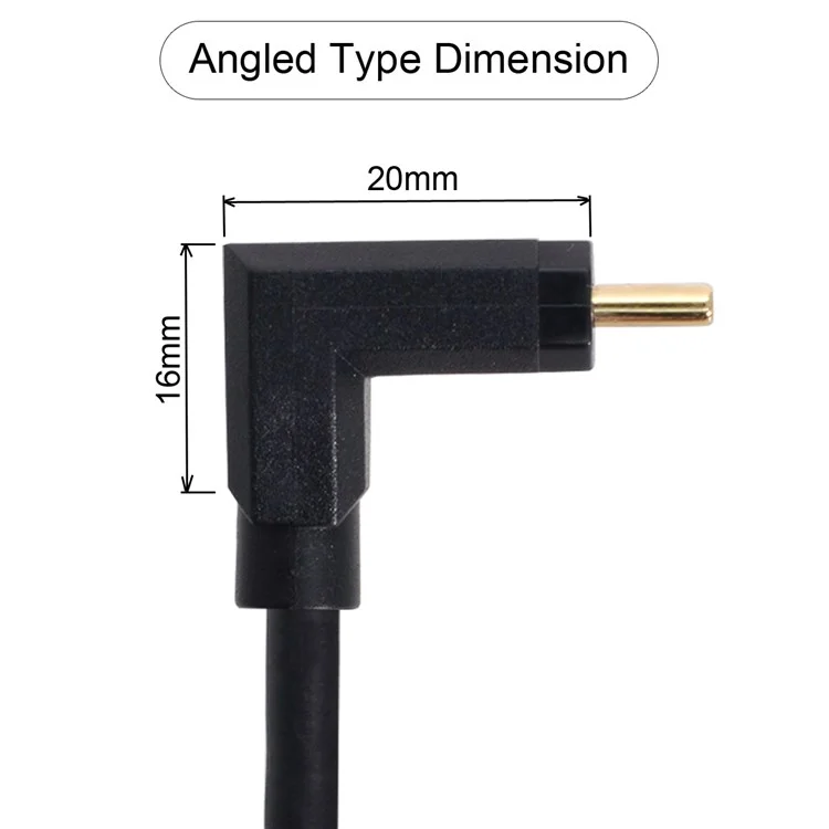 UC-049-UP USB3.1 Type-C Adapter-Kabel 0,3 m 90 Grad gewinkeltes USB-C Männlich zu Weiblich Verlängerungskabel 10Gbps Hochgeschwindigkeits-Konverter mit Unterstützung für skalierbare Stromaufladung