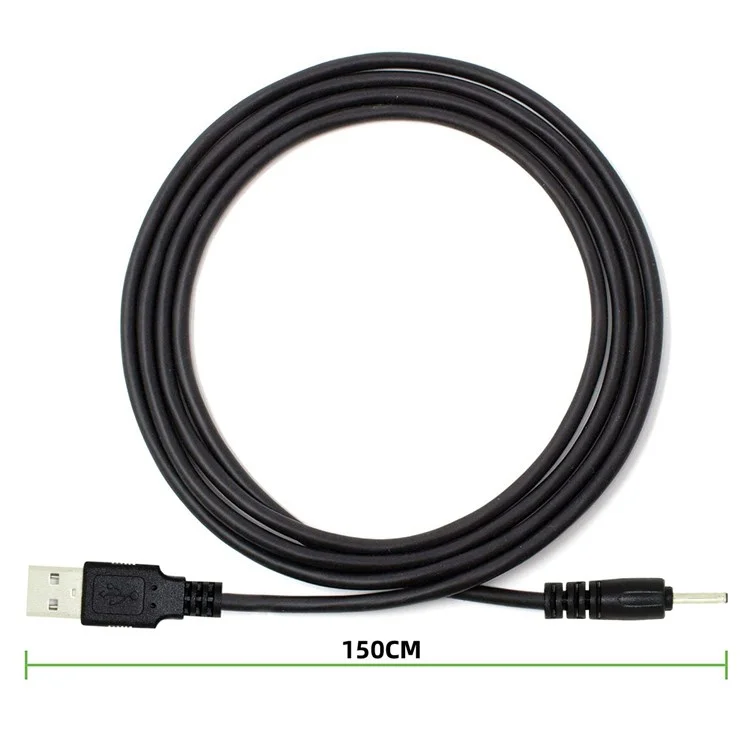 U2-067-2007MM-1PC USB to DC Power Cord USB 2.0 Male Type-A to 5V DC 2.0x0.7mm DC Power Round Plug Cable 150cm 24AWG